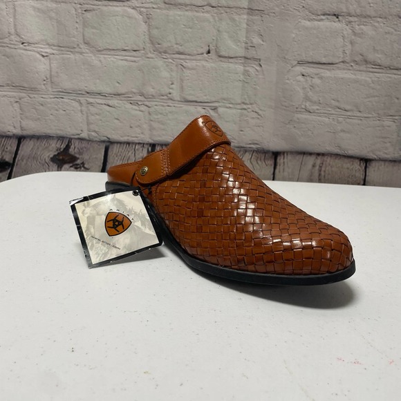 Ariat Shoes - NEW Ariat Brown Woven Mules Clogs Size 8